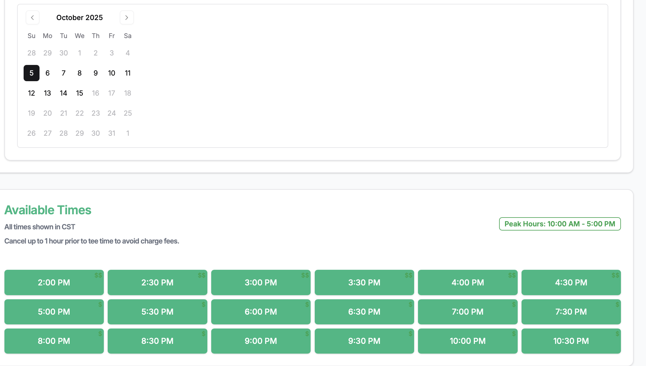 Intuitive Customer Booking