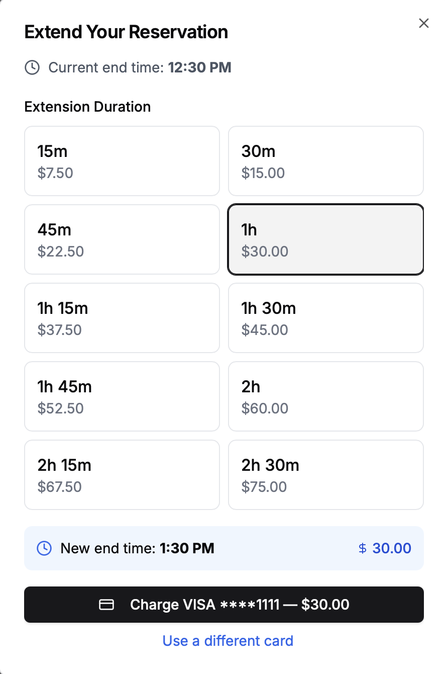 Reservation Extensions